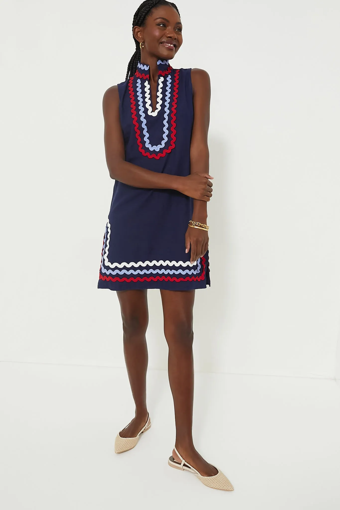 Navy Sleeveless Classic Tunic