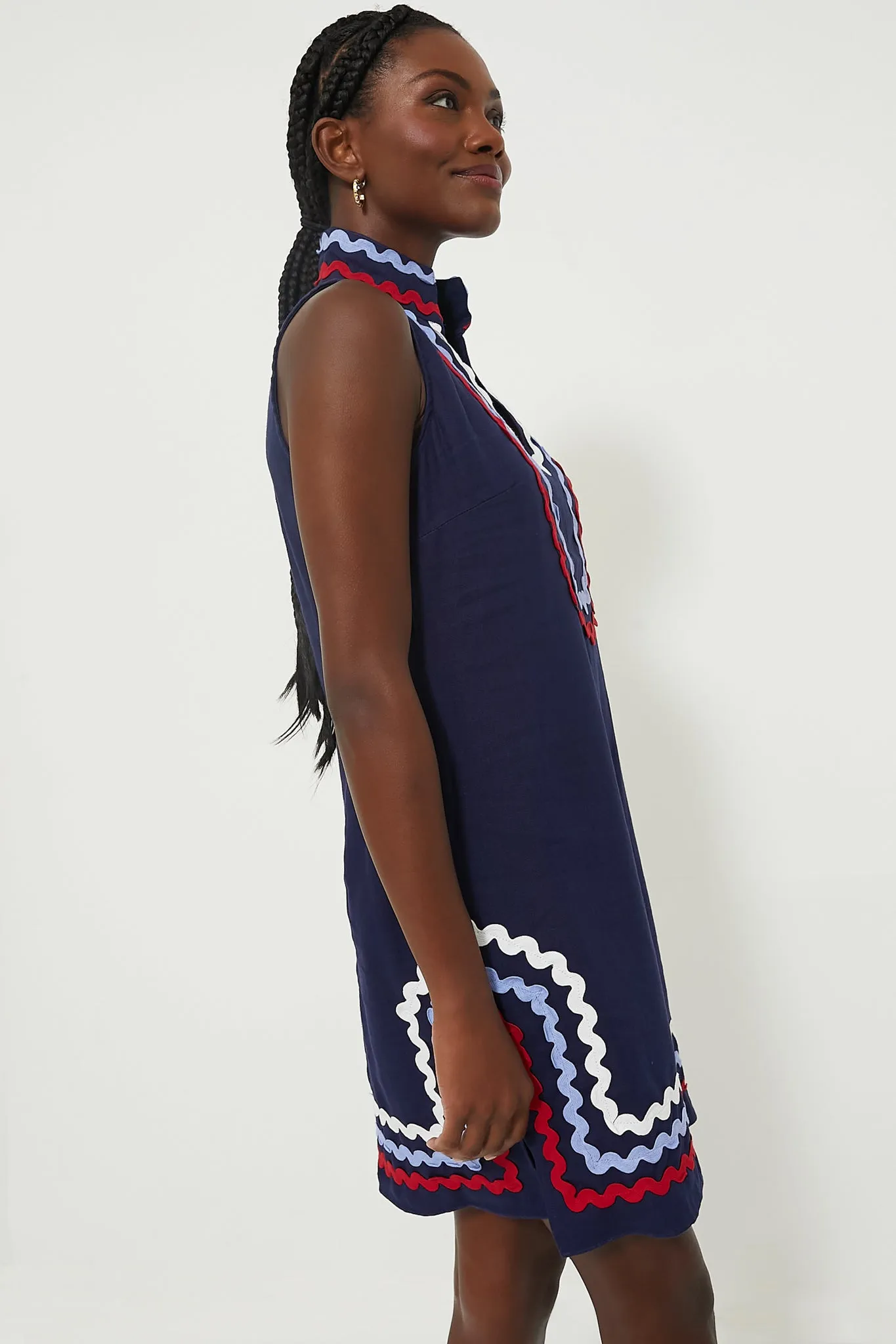 Navy Sleeveless Classic Tunic