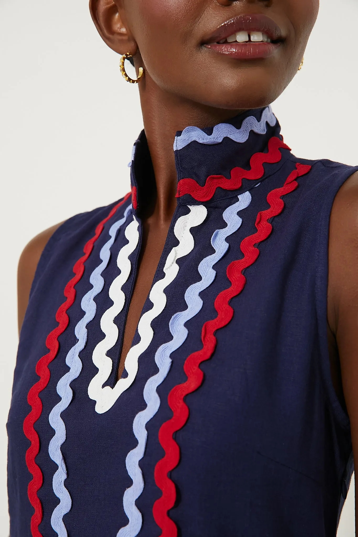 Navy Sleeveless Classic Tunic