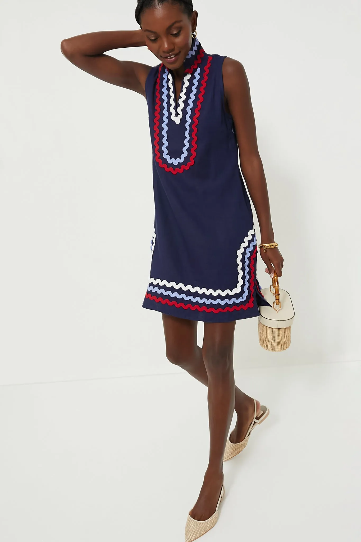 Navy Sleeveless Classic Tunic