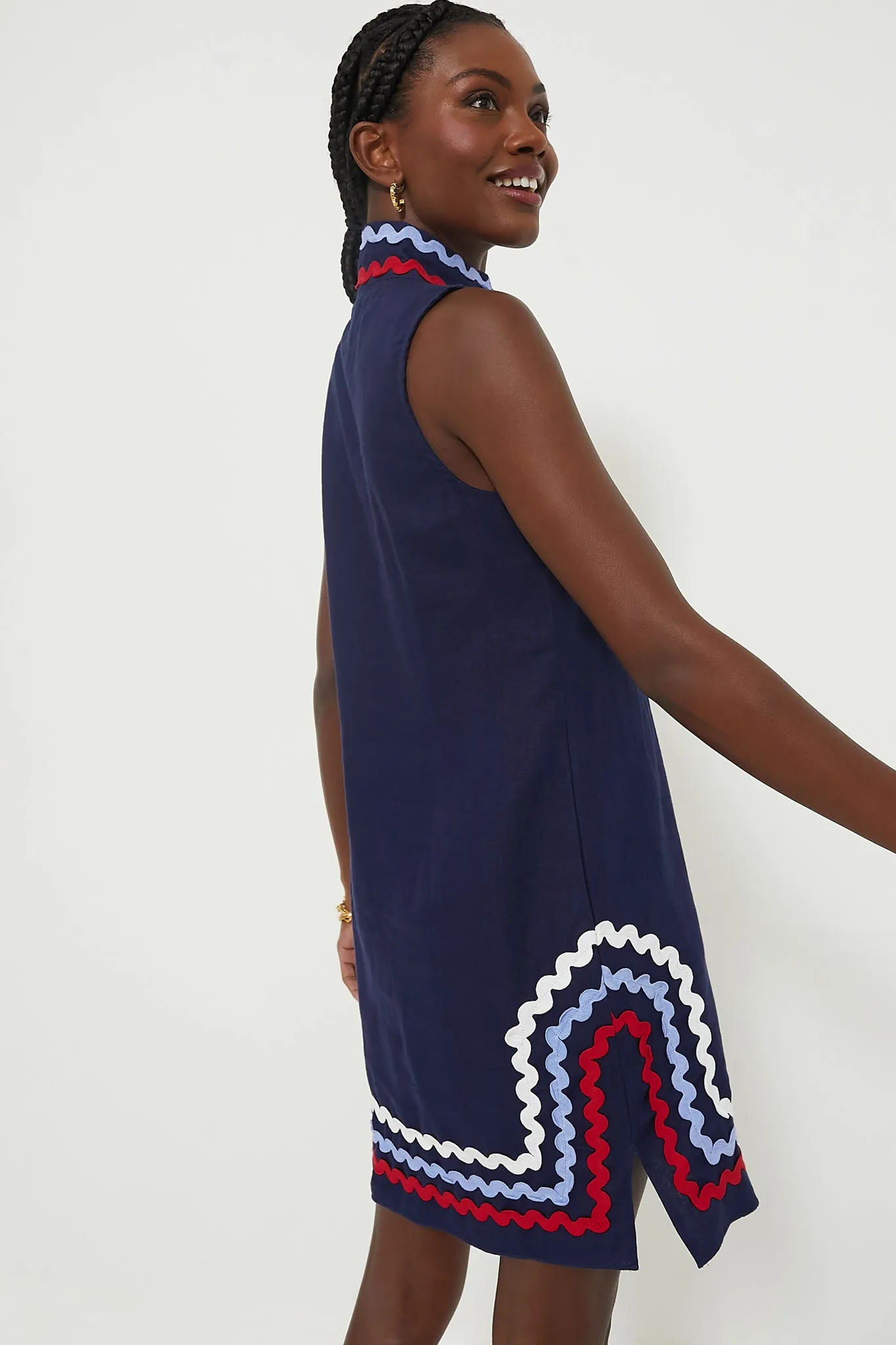 Navy Sleeveless Classic Tunic