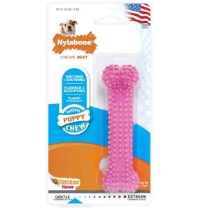 Nylabone Puppy Teething & Soothing Chew Toy Chicken Flavor