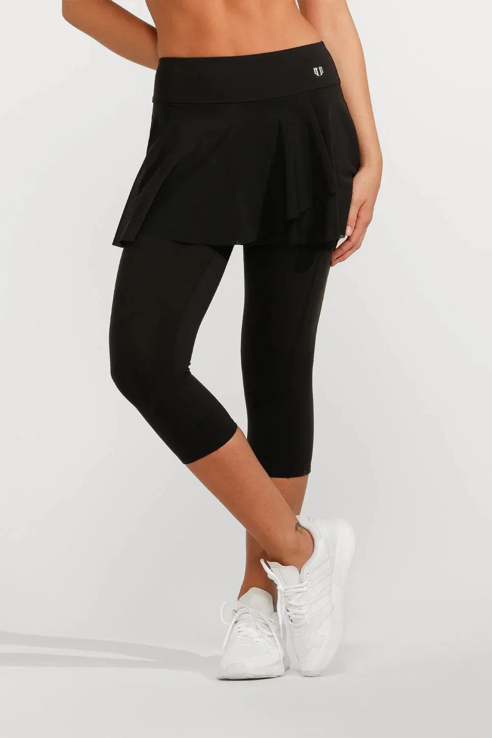 Outskirt High Waist Capri In Black
