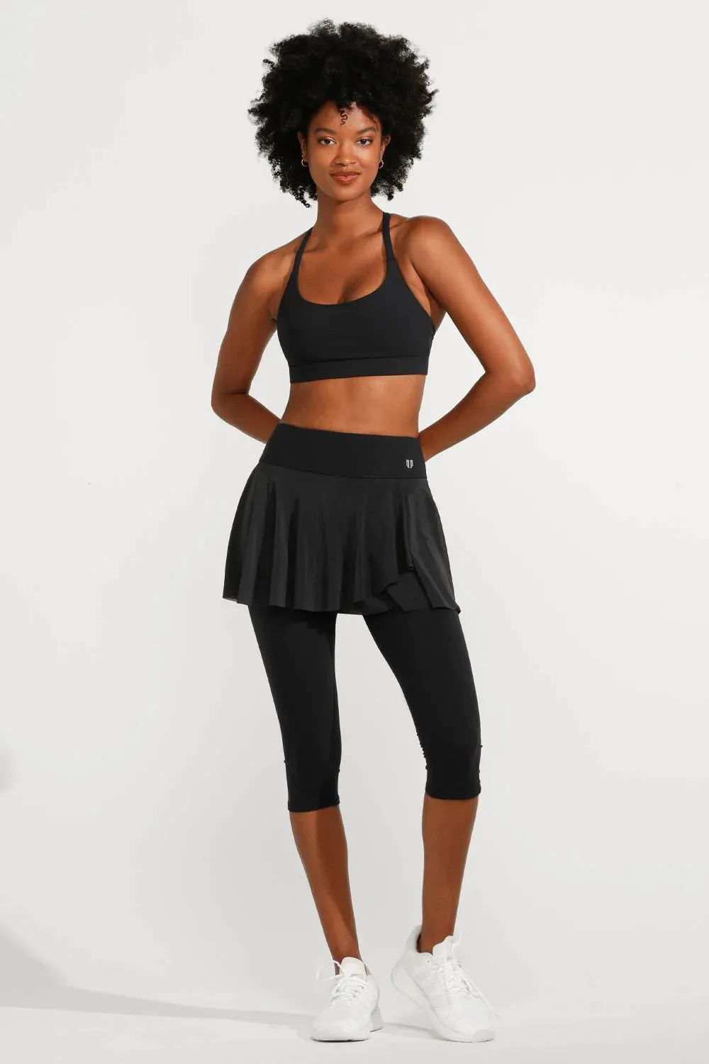 Outskirt High Waist Capri In Black