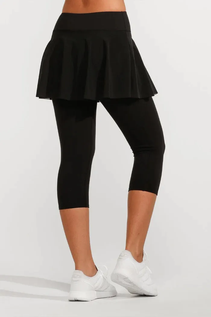 Outskirt High Waist Capri In Black