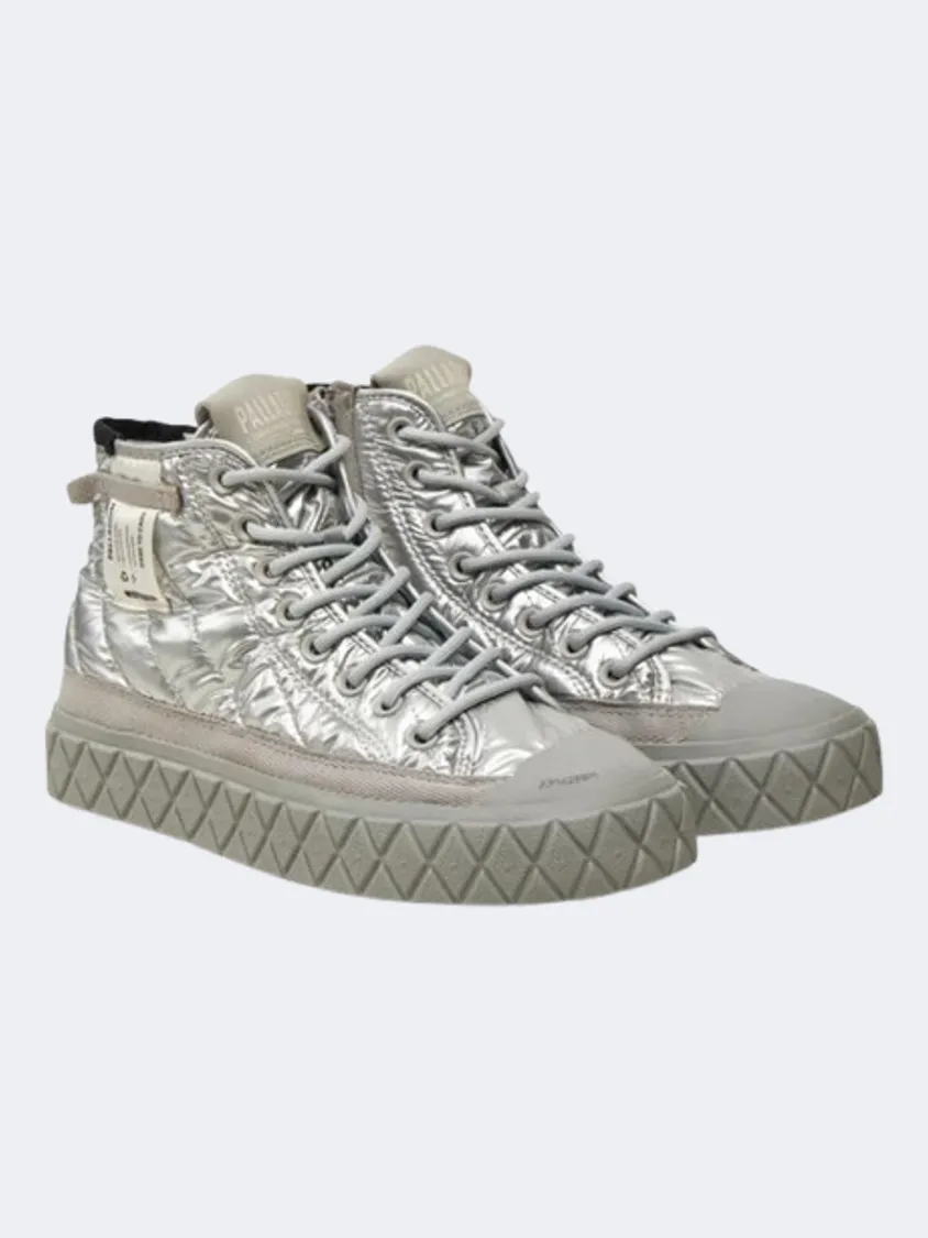 Palladium Palla Ace Re Quilt Women Lifestyle Shoes Warm Silver