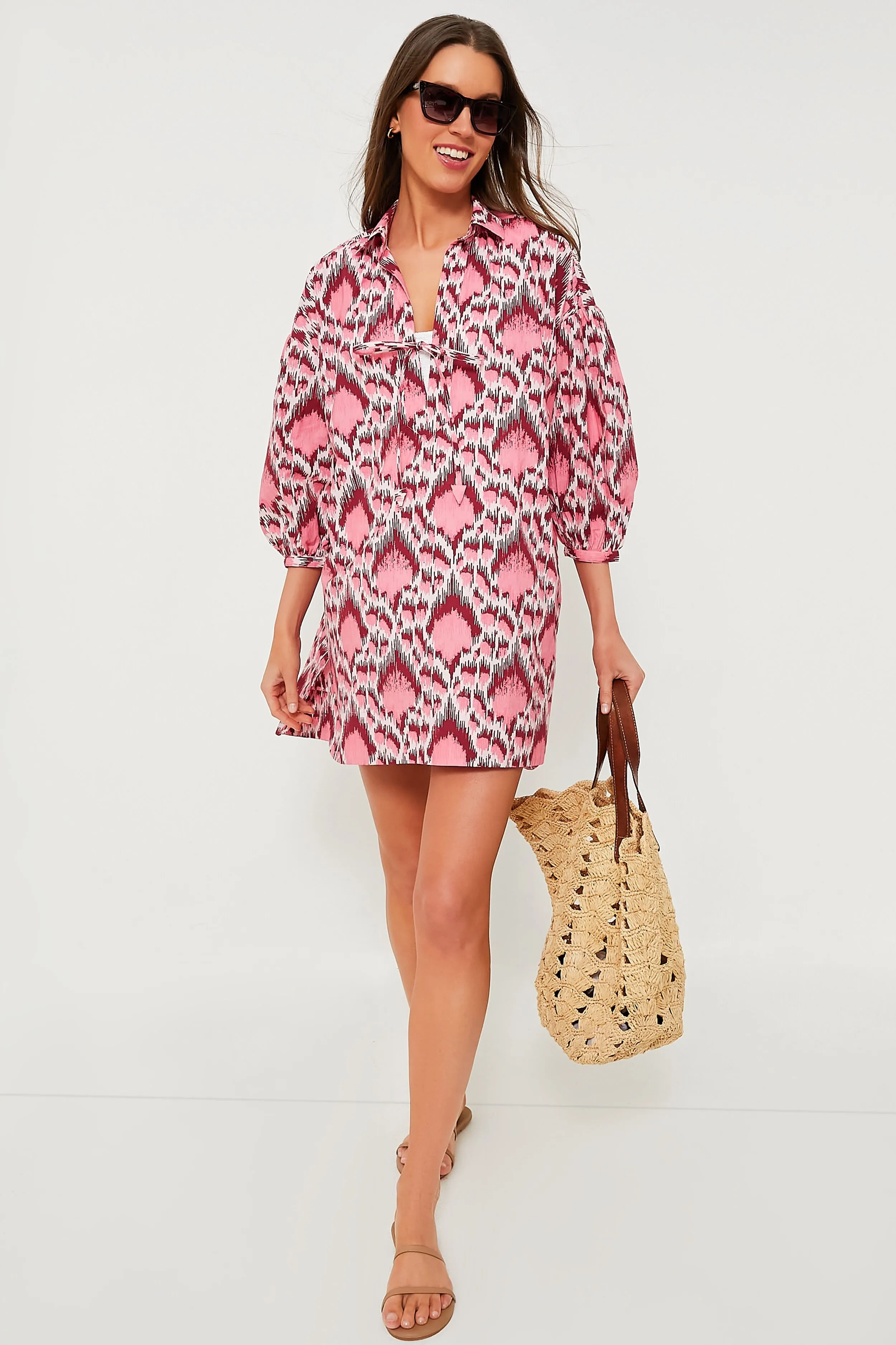 Poppy Ikat Delmar Coverup