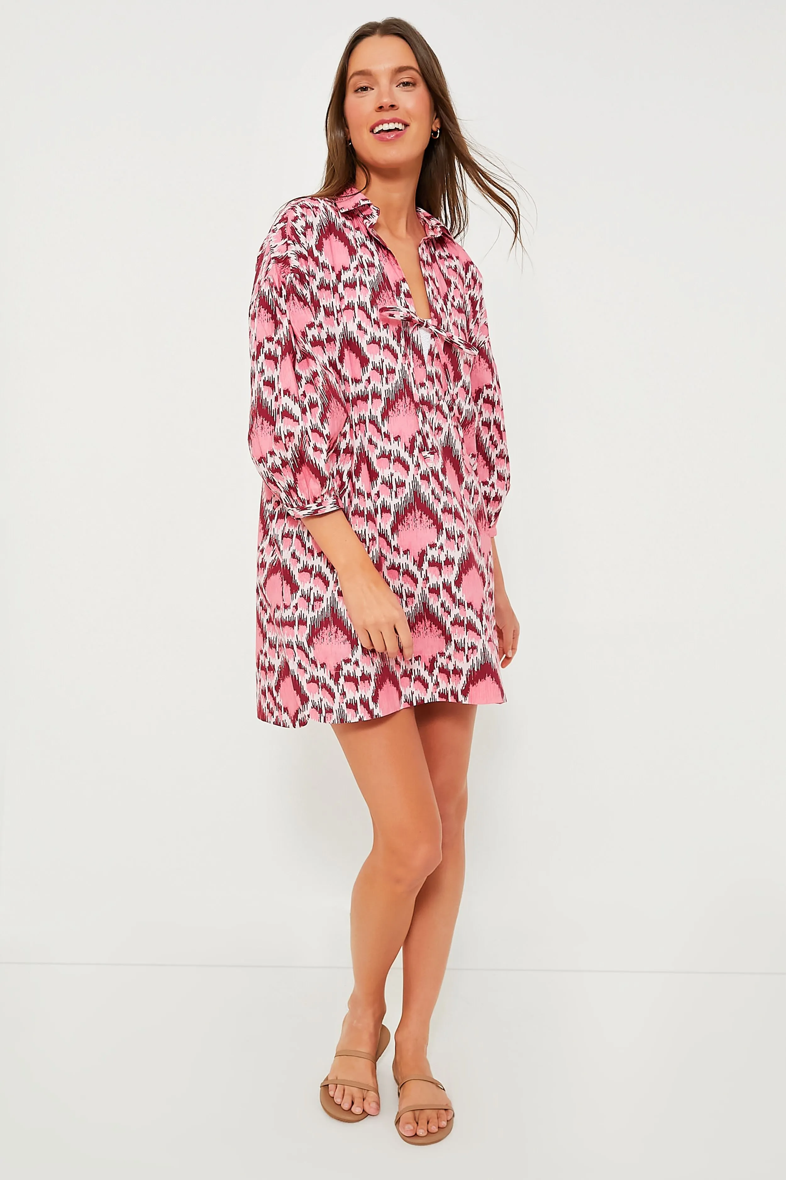 Poppy Ikat Delmar Coverup