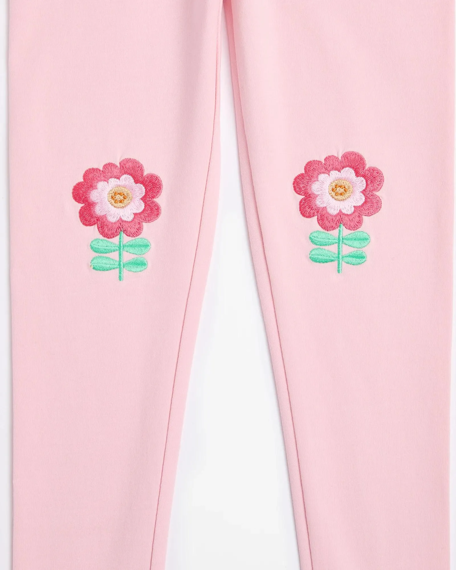 popular  Knee Patch Flower Leggings
