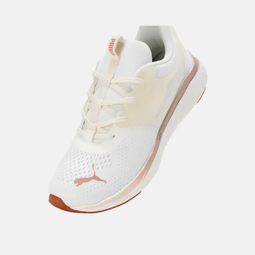Puma Softride Pro Echo Consonance Women's Running Shoes - Warm White/Rose Gold/Teak