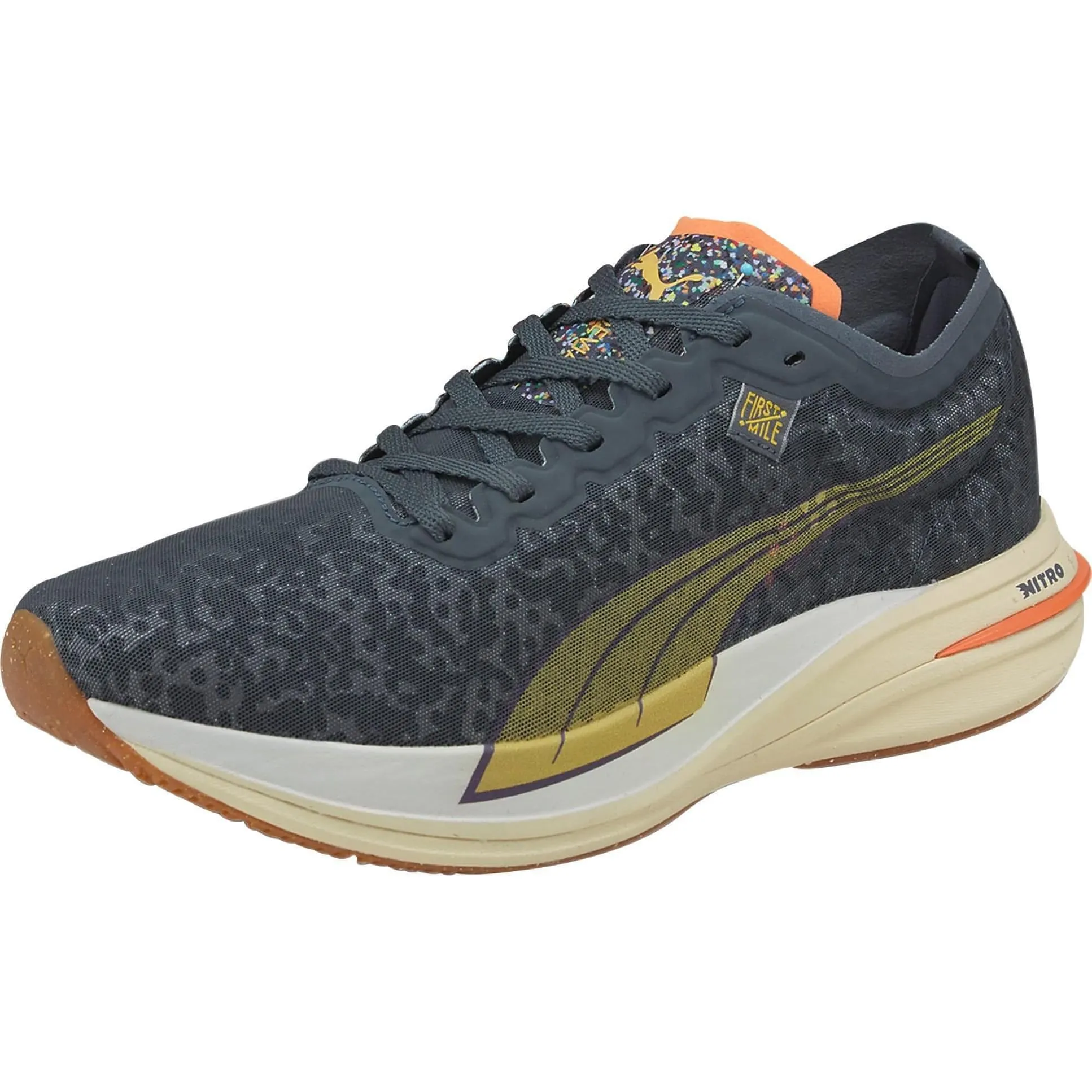 Puma x First Mile Deviate Nitro Mens Running Shoes - Grey