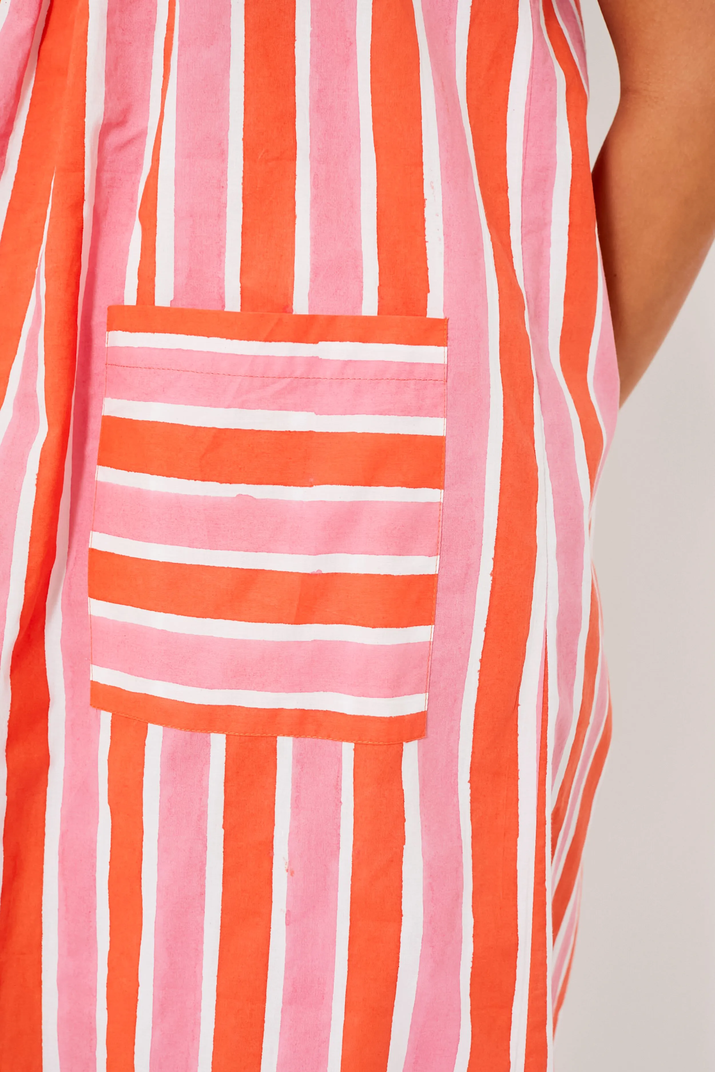 Raspberry Stripe Palma Dress