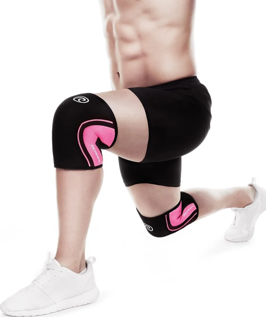 Rehband Rx Knee-Sleeve 5mm Black/Pink | Buy Rehband Rx Knee-Sleeve 5mm Black/Pink here | Outnorth