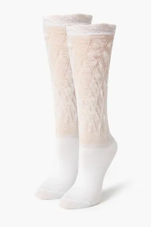 Ribbed Knee-High Socks