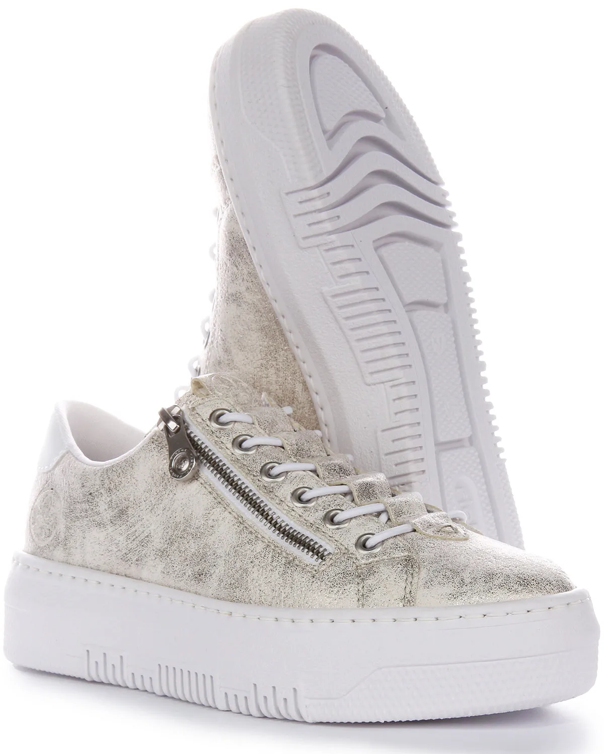 Rieker M1953-60 In Trainers White Bronze For Women