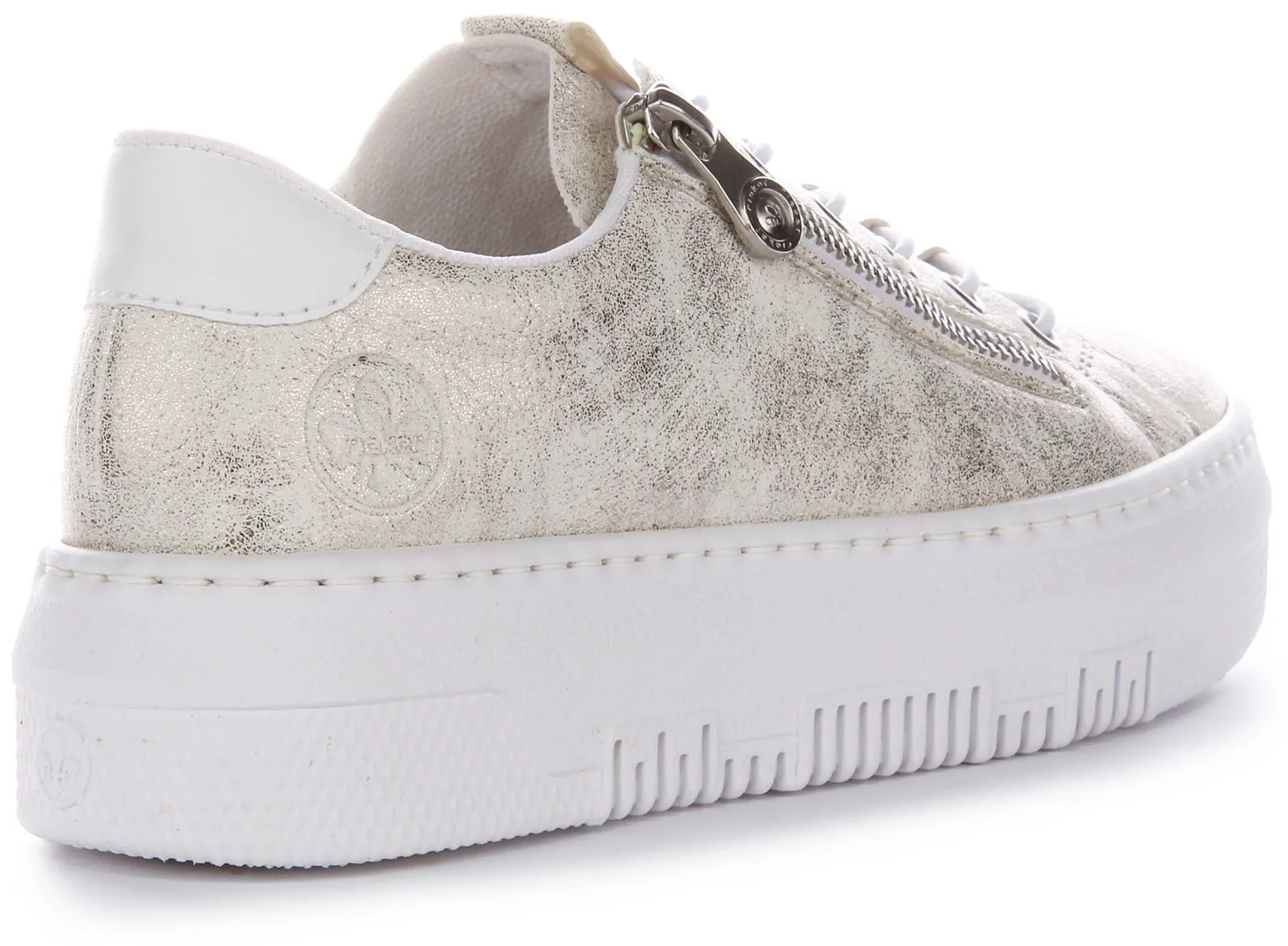 Rieker M1953-60 In Trainers White Bronze For Women