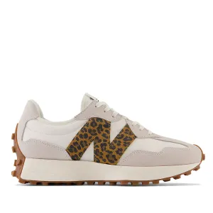 Scarpe Donna NEW BALANCE Sneakers 327 in Suede e Mesh colore White e Animal Print