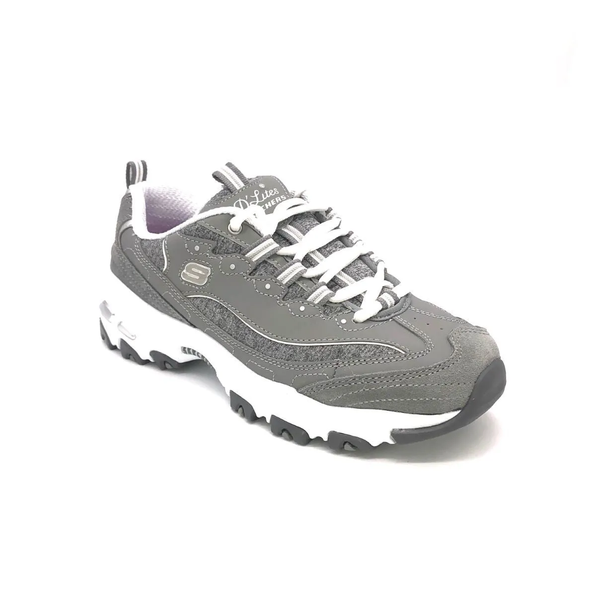 'Skechers' Women's D'Lites Me Time - Gray / White