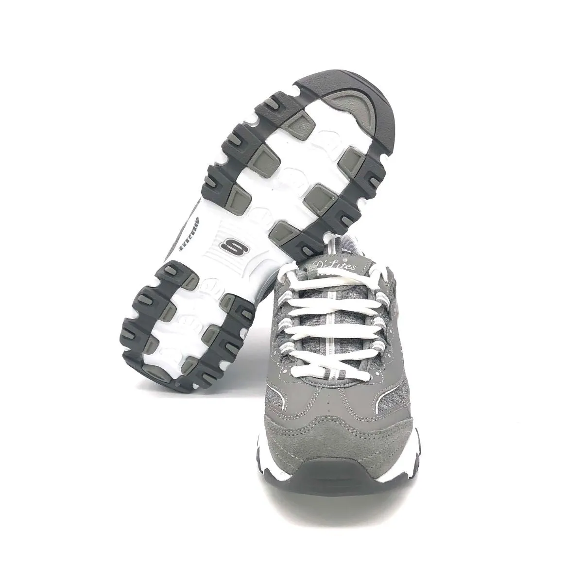 'Skechers' Women's D'Lites Me Time - Gray / White