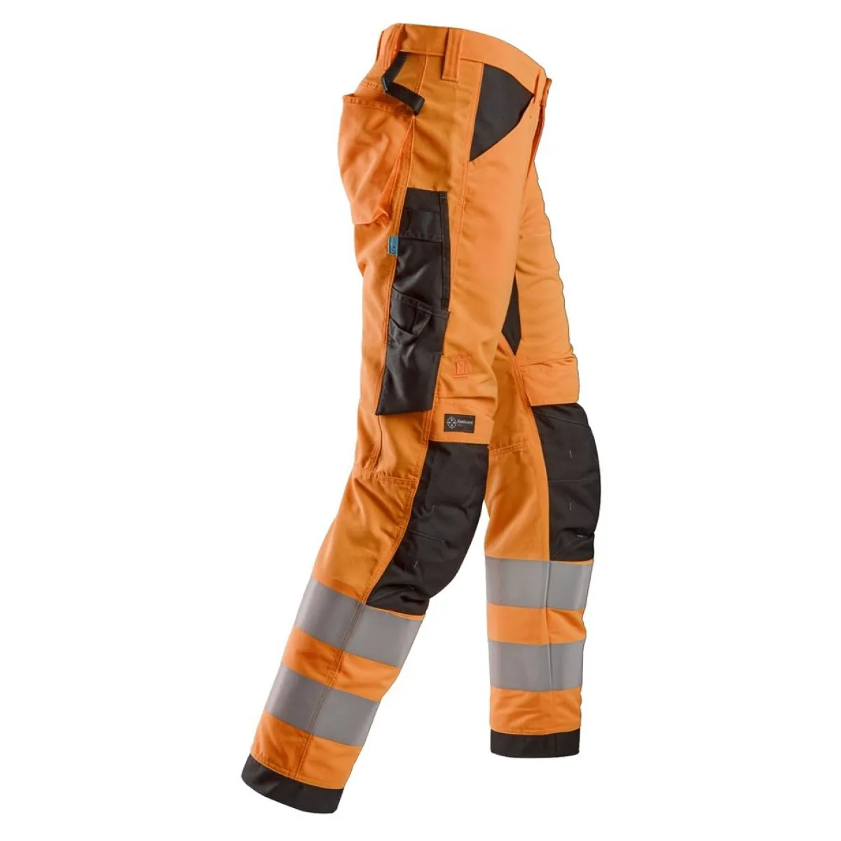 Snickers&#x20;6332&#x20;LiteWork,&#x20;High-Vis&#x20;Work&#x20;Trousers&#x2B;,&#x20;Class&#x20;2&#x20;-&#x20;Orange&#x2F;Black