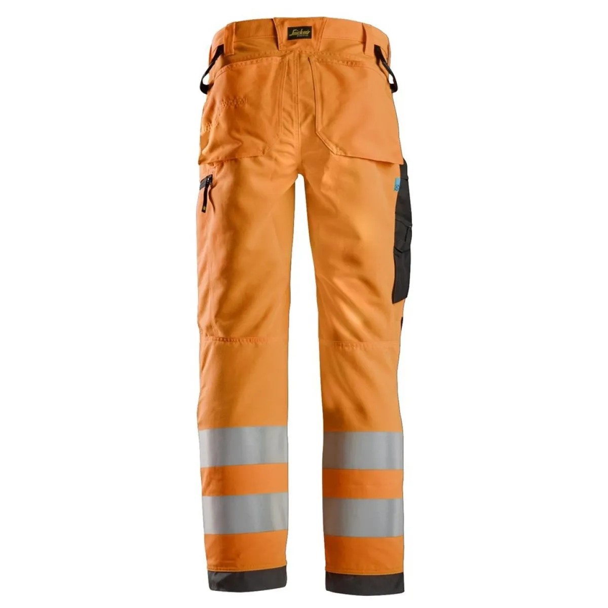 Snickers&#x20;6332&#x20;LiteWork,&#x20;High-Vis&#x20;Work&#x20;Trousers&#x2B;,&#x20;Class&#x20;2&#x20;-&#x20;Orange&#x2F;Black