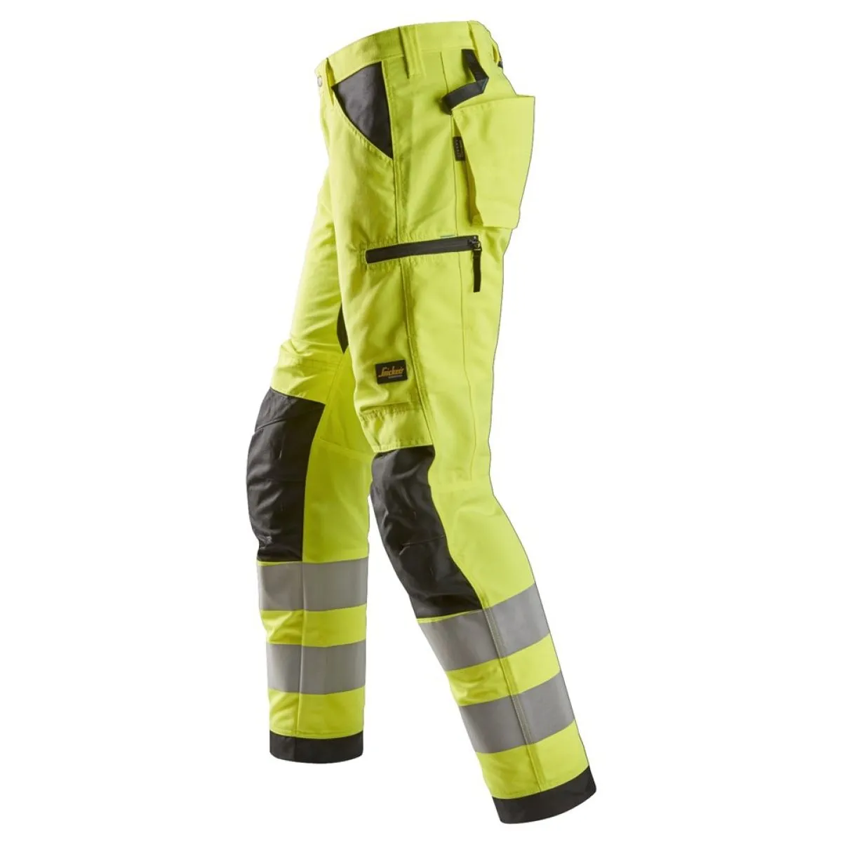Snickers&#x20;6332&#x20;LiteWork,&#x20;High-Vis&#x20;Work&#x20;Trousers&#x2B;,&#x20;Class&#x20;2&#x20;-&#x20;Yellow&#x2F;Black