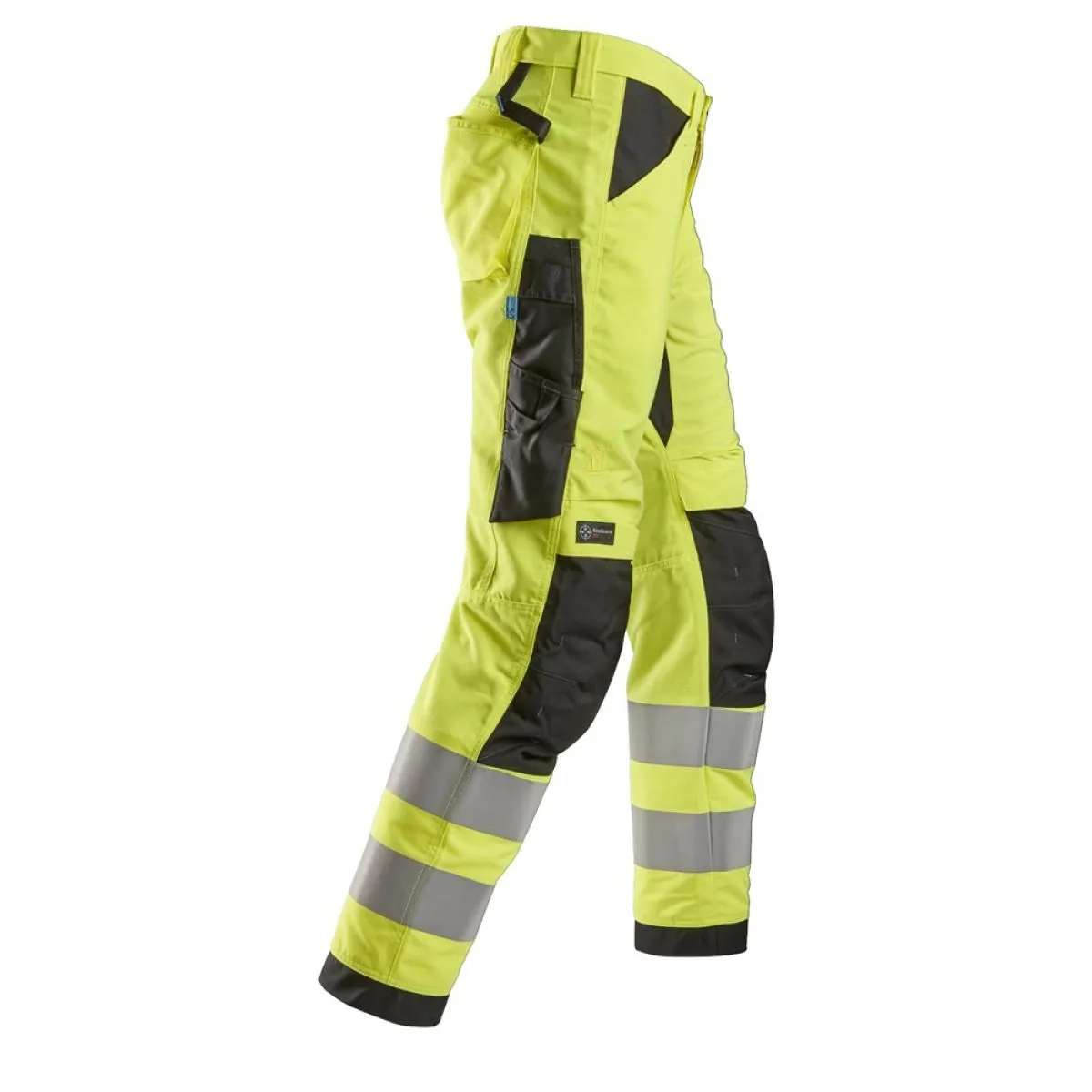 Snickers&#x20;6332&#x20;LiteWork,&#x20;High-Vis&#x20;Work&#x20;Trousers&#x2B;,&#x20;Class&#x20;2&#x20;-&#x20;Yellow&#x2F;Black