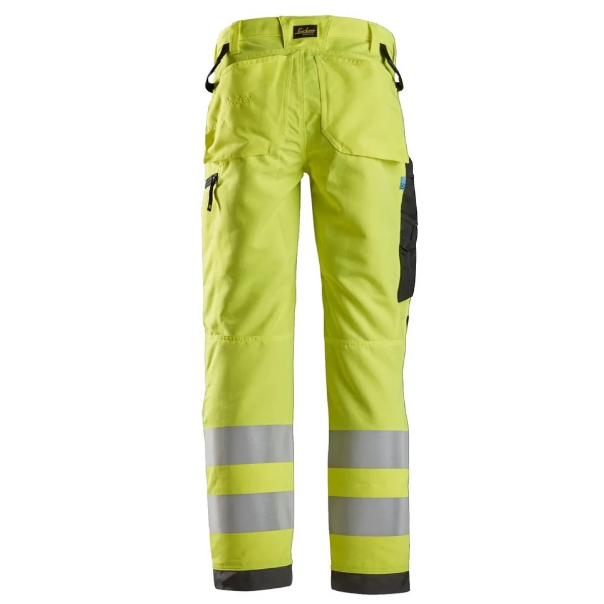 Snickers&#x20;6332&#x20;LiteWork,&#x20;High-Vis&#x20;Work&#x20;Trousers&#x2B;,&#x20;Class&#x20;2&#x20;-&#x20;Yellow&#x2F;Black