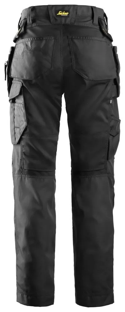 Snickers&#x20;6701&#x20;AllroundWork,&#x20;Women&#x27;s&#x20;Work&#x20;Trousers&#x2B;&#x20;with&#x20;Holster&#x20;Pockets&#x20;-&#x20;Black