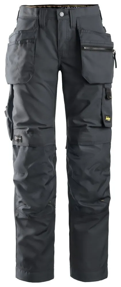 Snickers&#x20;6701&#x20;AllroundWork,&#x20;Women&#x27;s&#x20;Work&#x20;Trousers&#x2B;&#x20;with&#x20;Holster&#x20;Pockets&#x20;-&#x20;Steel&#x20;Grey