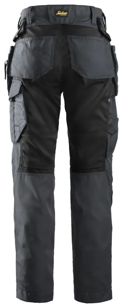 Snickers&#x20;6701&#x20;AllroundWork,&#x20;Women&#x27;s&#x20;Work&#x20;Trousers&#x2B;&#x20;with&#x20;Holster&#x20;Pockets&#x20;-&#x20;Steel&#x20;Grey