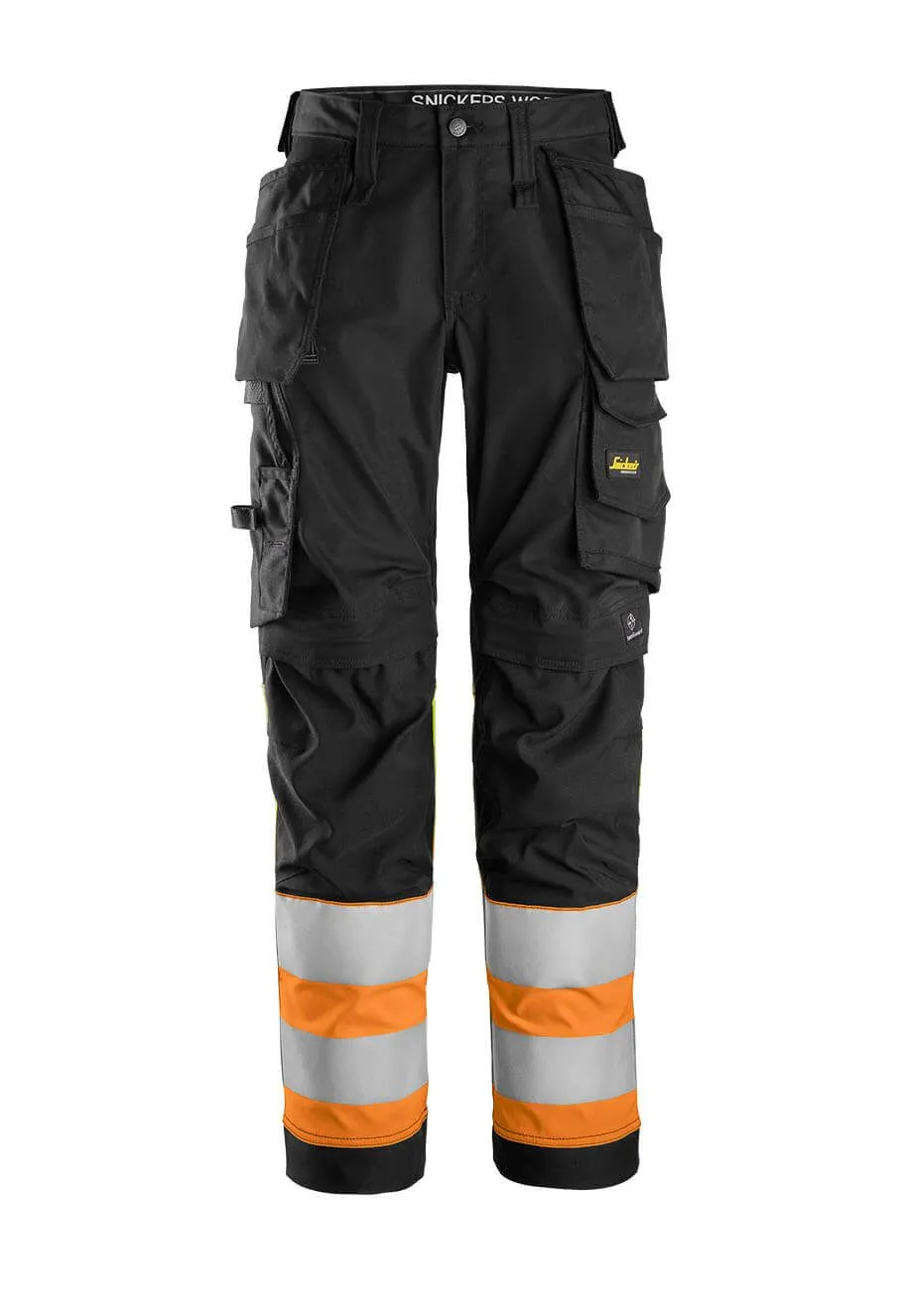 Snickers&#x20;High-Vis&#x20;Work&#x20;Trouser&#x20;Class&#x20;1&#x20;Women&#x20;6734&#x20;-&#x20;Orange