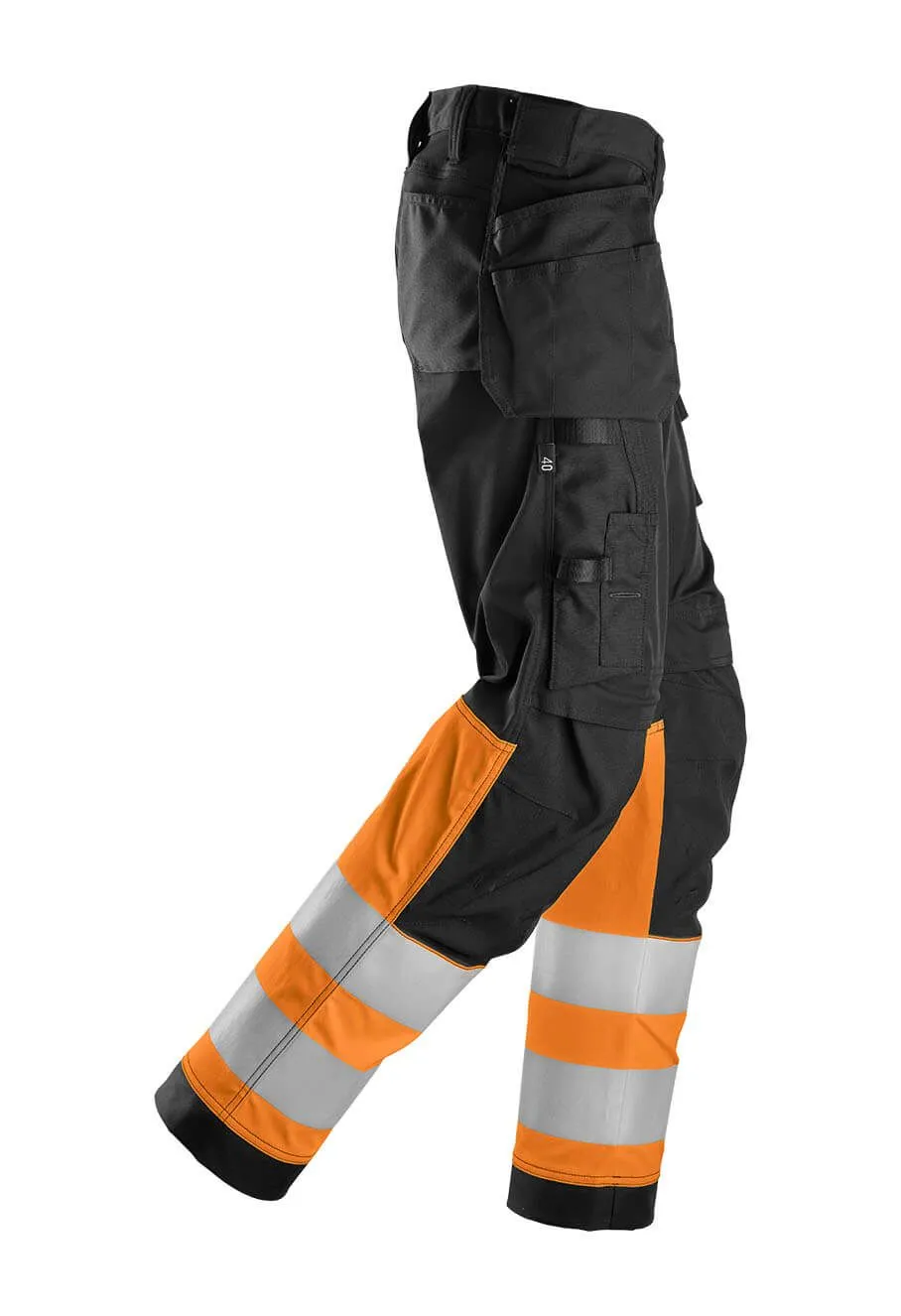 Snickers&#x20;High-Vis&#x20;Work&#x20;Trouser&#x20;Class&#x20;1&#x20;Women&#x20;6734&#x20;-&#x20;Orange