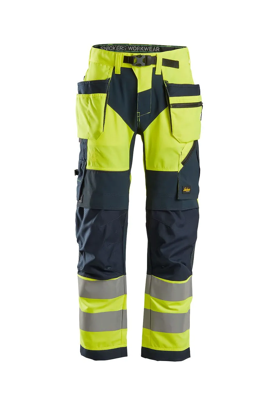 Snickers&#x20;Work&#x20;Trouser&#x20;High&#x20;Vis&#x20;6932&#x20;-&#x20;Yellow&#x20;Navy