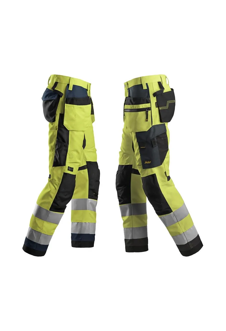 Snickers&#x20;Work&#x20;Trousers&#x20;High&#x20;Vis&#x20;Holster&#x20;Pockets&#x20;6230&#x20;-&#x20;Navy