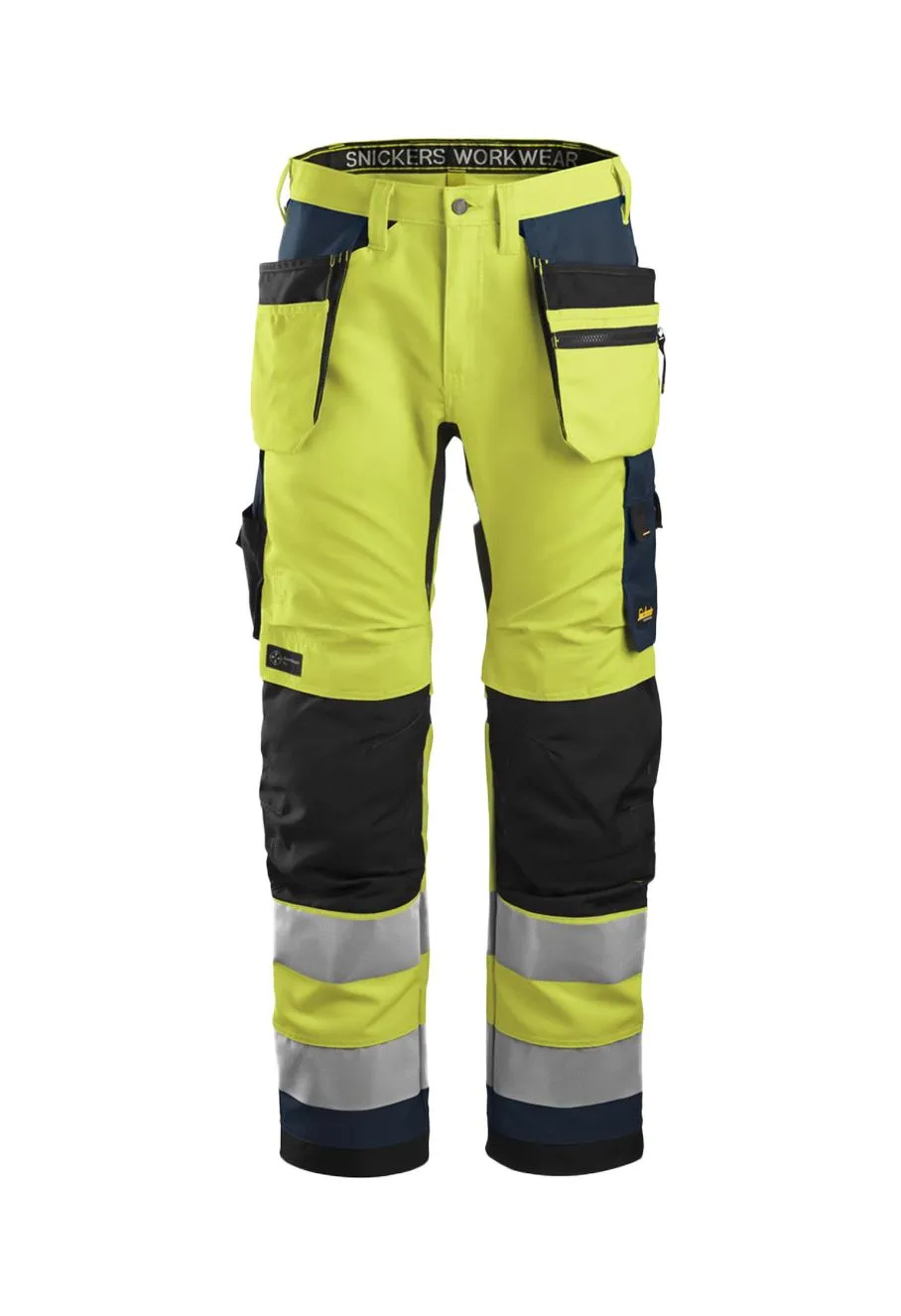 Snickers&#x20;Work&#x20;Trousers&#x20;High&#x20;Vis&#x20;Holster&#x20;Pockets&#x20;6230&#x20;-&#x20;Navy