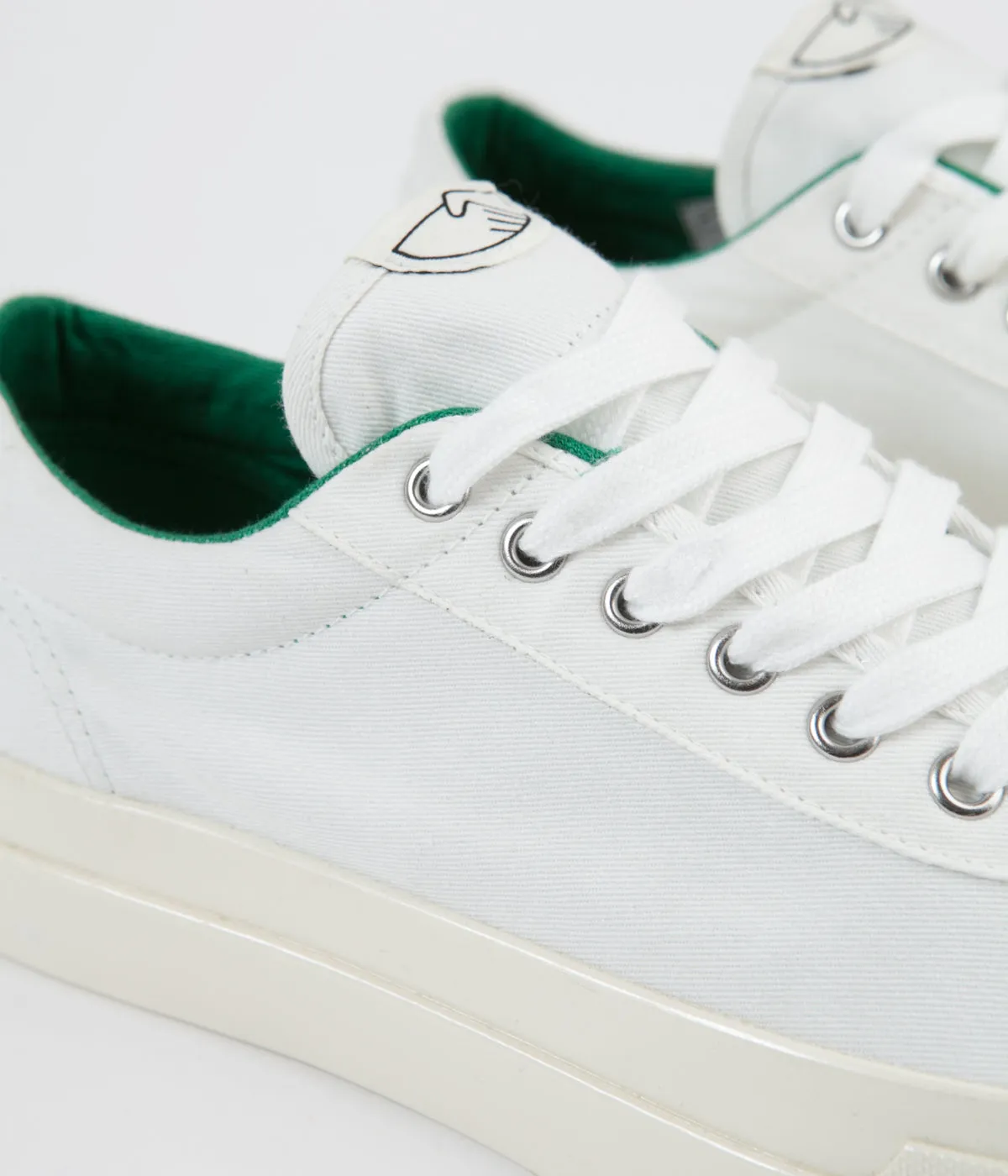Stepney Workers Club Dellow Canvas Shoes - White / Green
