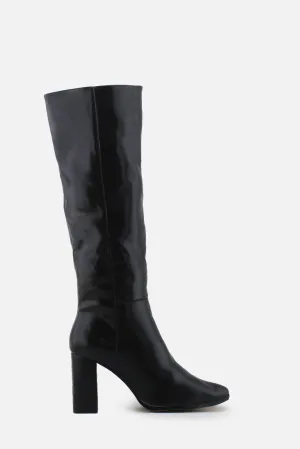 Stradivarius Zipper Block Knee High Boots | 100% Authentic Leather