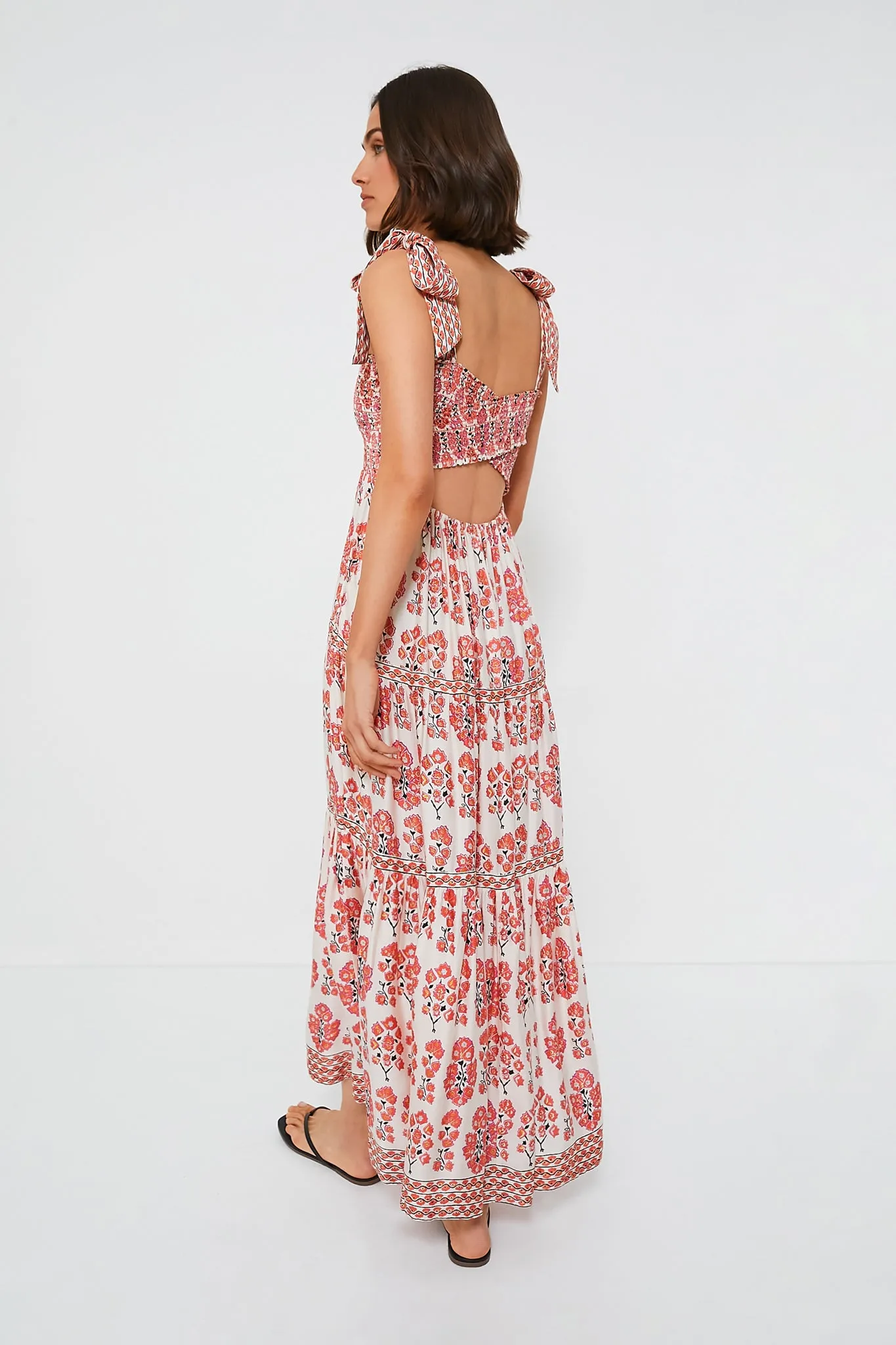 Truro in Hibiscus Lana Maxi Dress