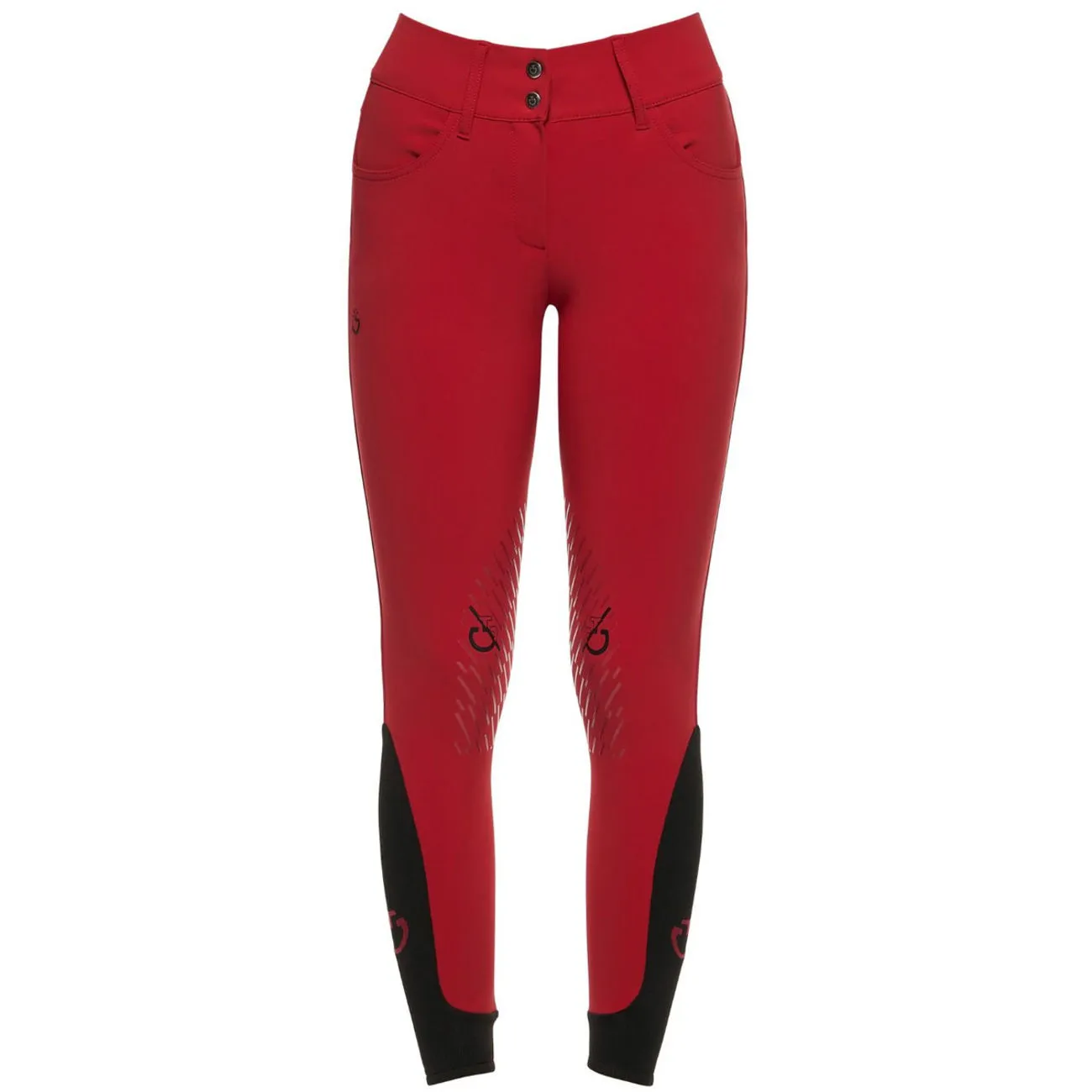 WOMEN&#x27;S HIGH WAISTED TROUSERS WITH KNEE GRIP CAVALLERIA TOSCANA