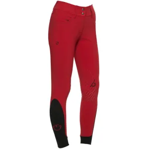WOMEN&#x27;S HIGH WAISTED TROUSERS WITH KNEE GRIP CAVALLERIA TOSCANA