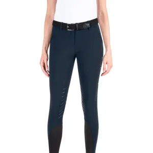 WOMEN&#x27;S HORSE RIDING BREECHES WITH KNEE GRIP COL.BLUE