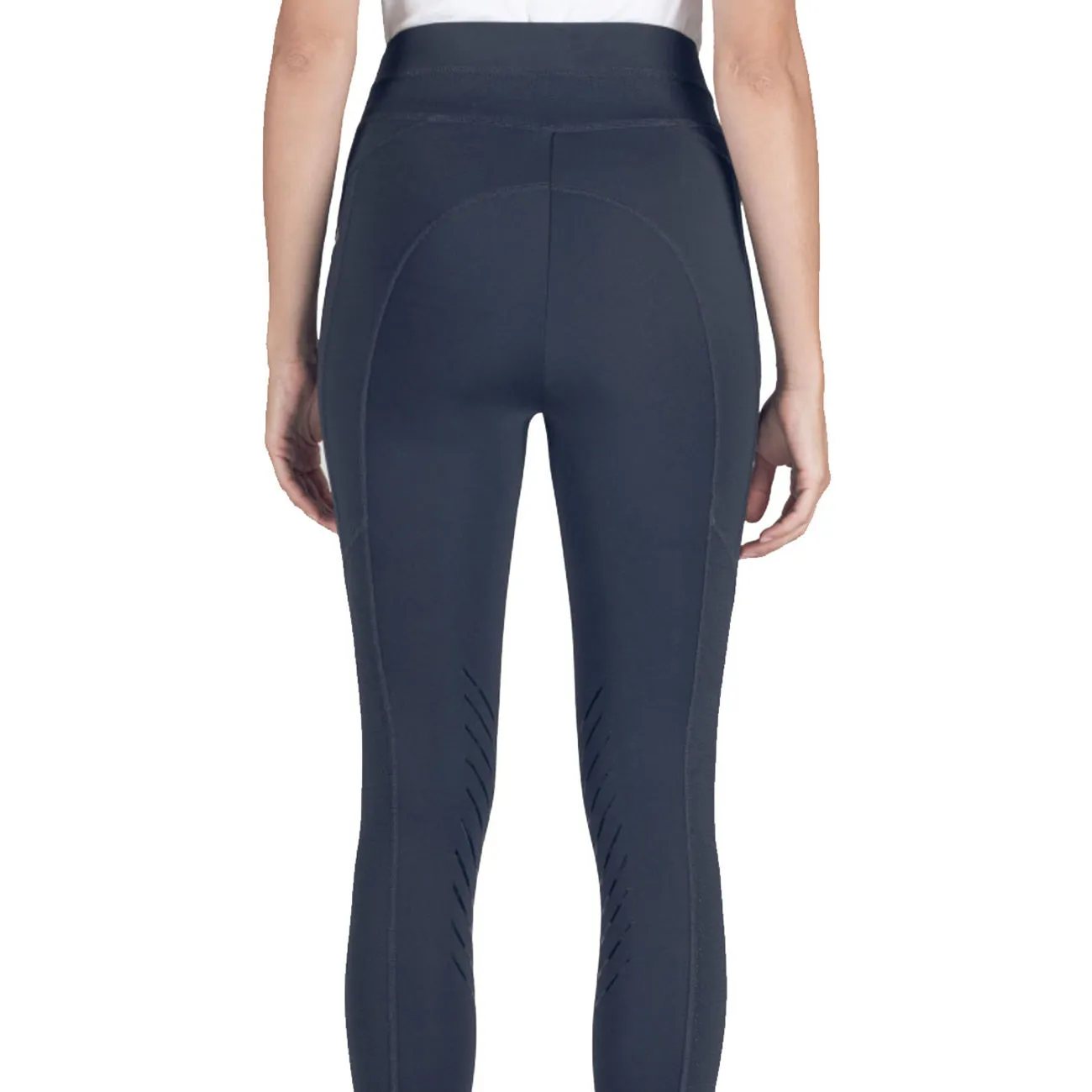 WOMEN&#x27;S KNEE GRIP LEGGINGS CERINK BLUE