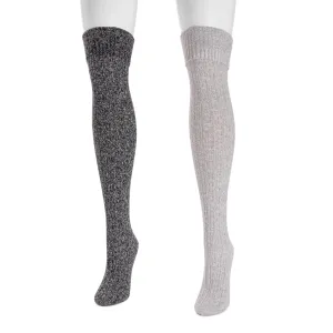 Women's 2 Pair Pack Marl Over the Knee Socks