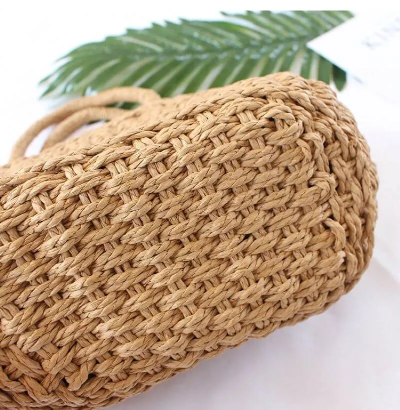 Woven Rattan Handbag