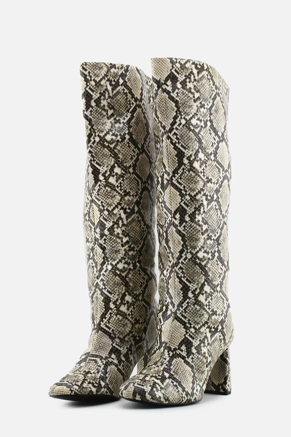 Zara Block Knee High Boots | 100% Authentic Leather