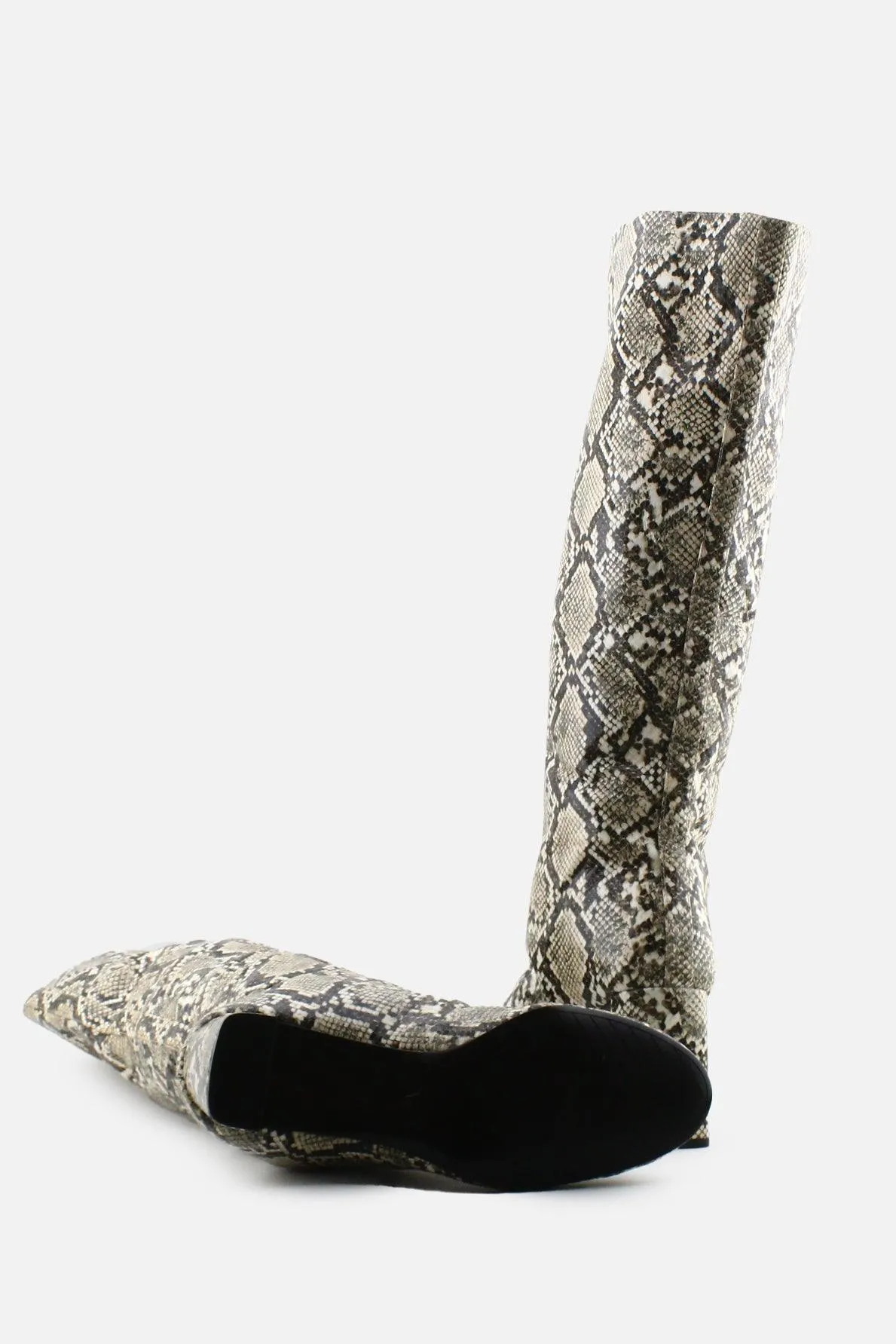 Zara Block Knee High Boots | 100% Authentic Leather